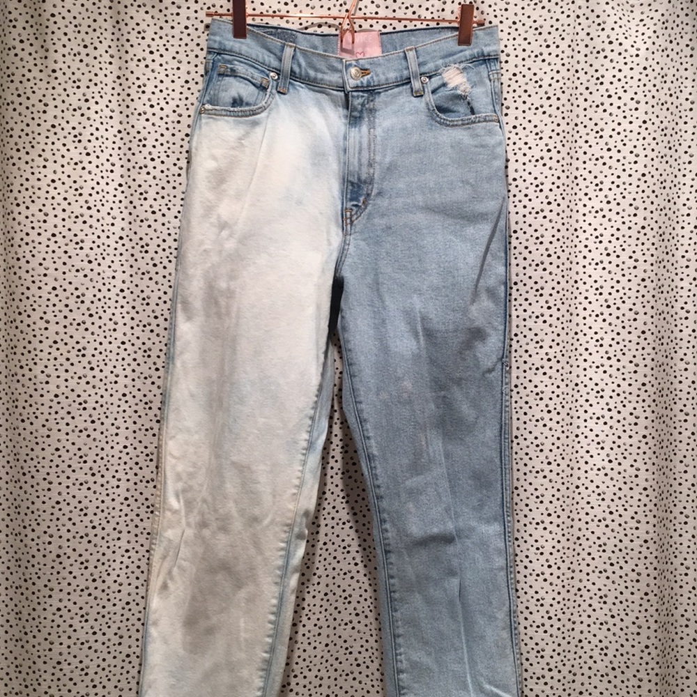 Revice two tone yin yang high rise 90’s distressed